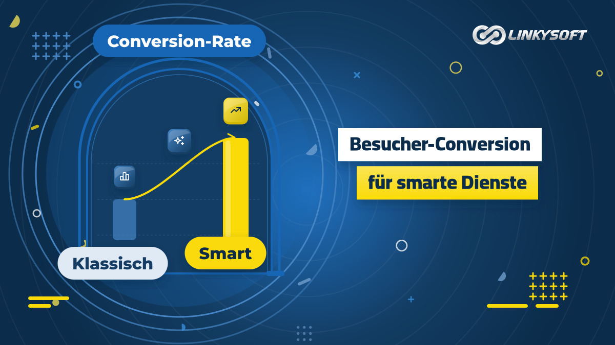 Vergleichstabelle zwischen modernen Websites mit intelligenten Funktionen und herkömmlichen Plattformen hinsichtlich ihrer Conversion-Rate.