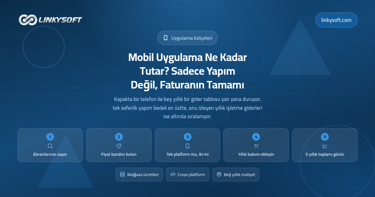 Mobil Uygulama Ne Kadar Tutar? Sadece Yapım Değil, Faturanın Tamamı