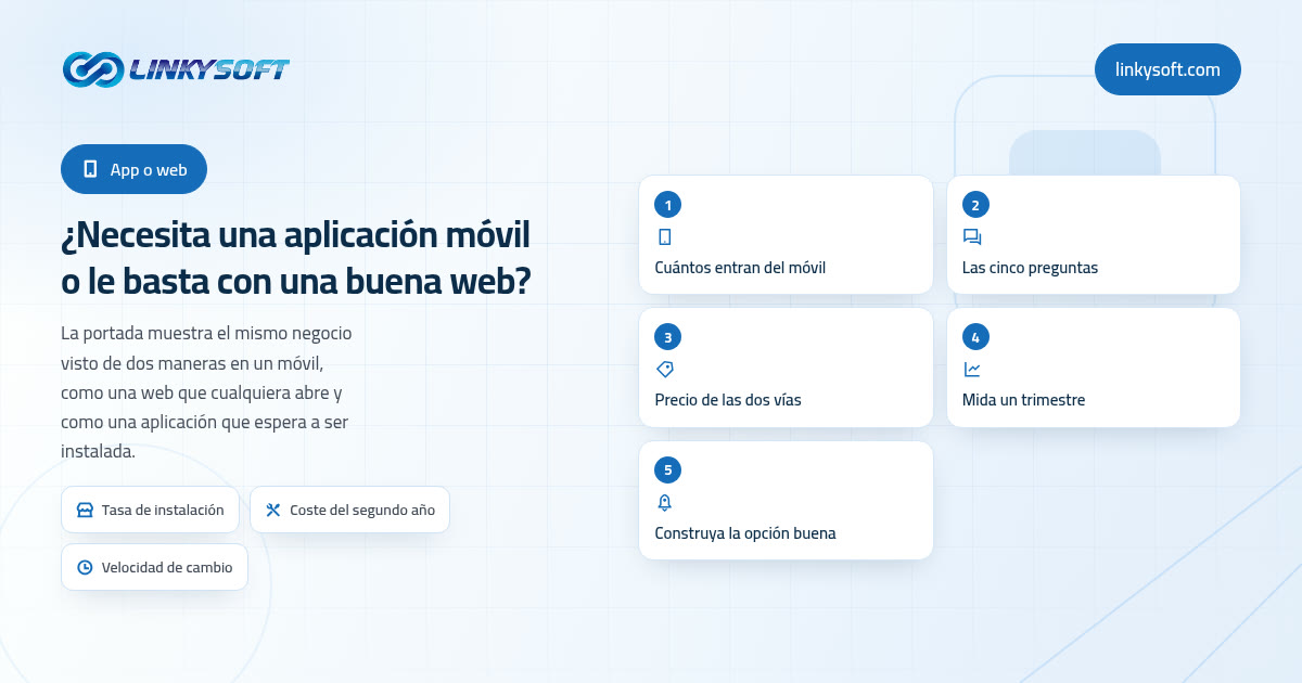 ¿Necesita una aplicación móvil o le basta con una buena web?