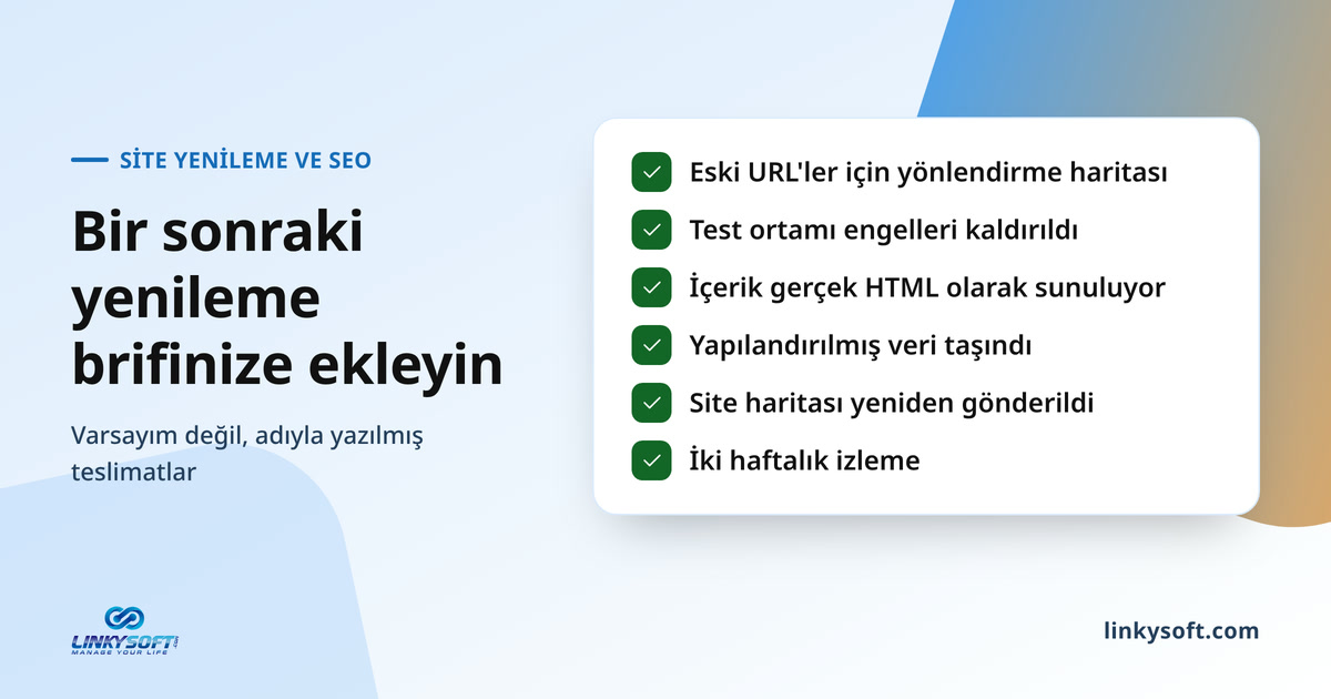 Bir sonraki yenileme brifinize ekleyin